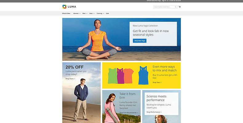 Magento 2 Demo Startseite